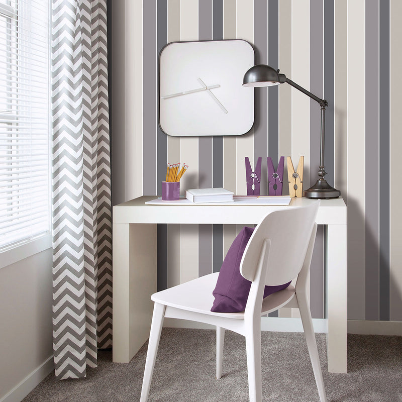 G56320 ABC Stripe Nordic Elements Wallpaper by Galerie