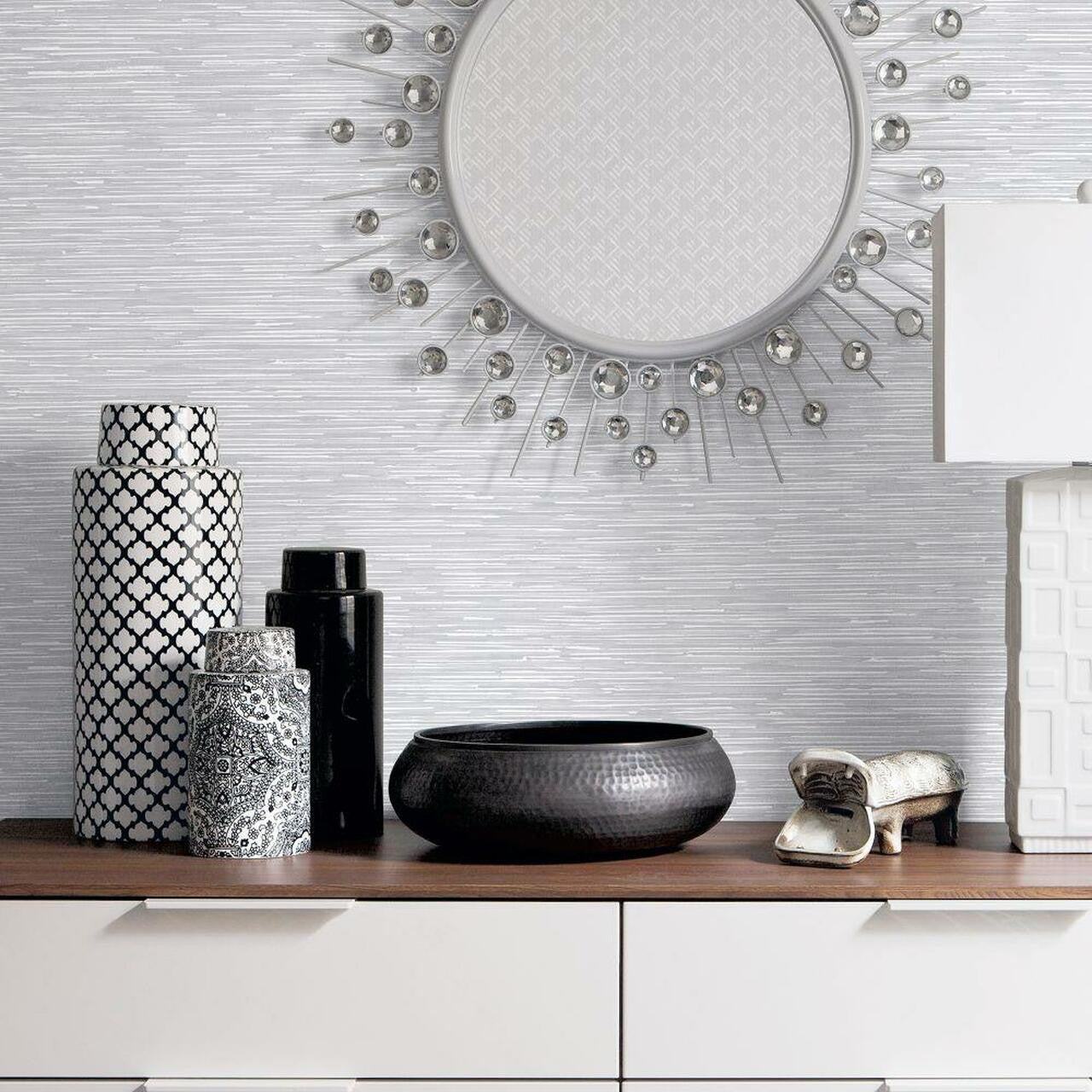 G56587 Bronze Effect Texstyle Wallpaper by Galerie