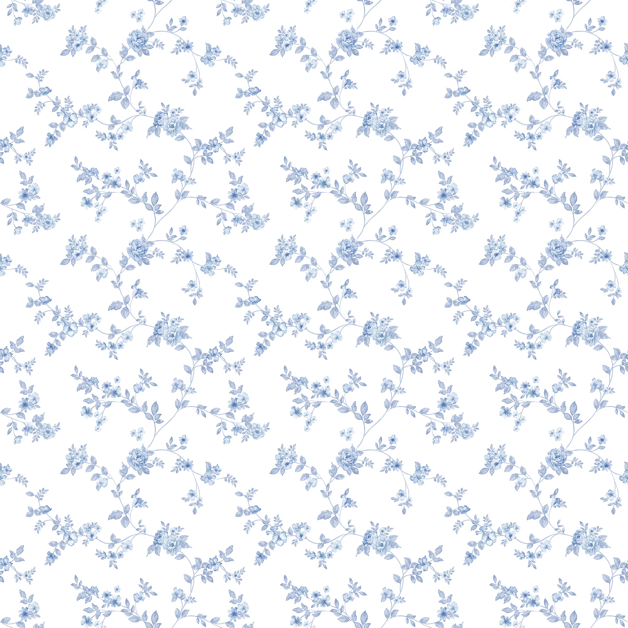G56647 Delicate Floral Small Prints Blue Wallpaper By Galerie