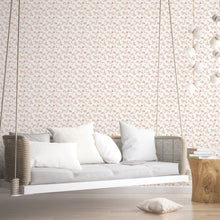 G56648 Delicate Floral Small Prints Cranberry and Tan Wallpaper By Galerie