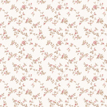 G56648 Delicate Floral Small Prints Cranberry and Tan Wallpaper By Galerie