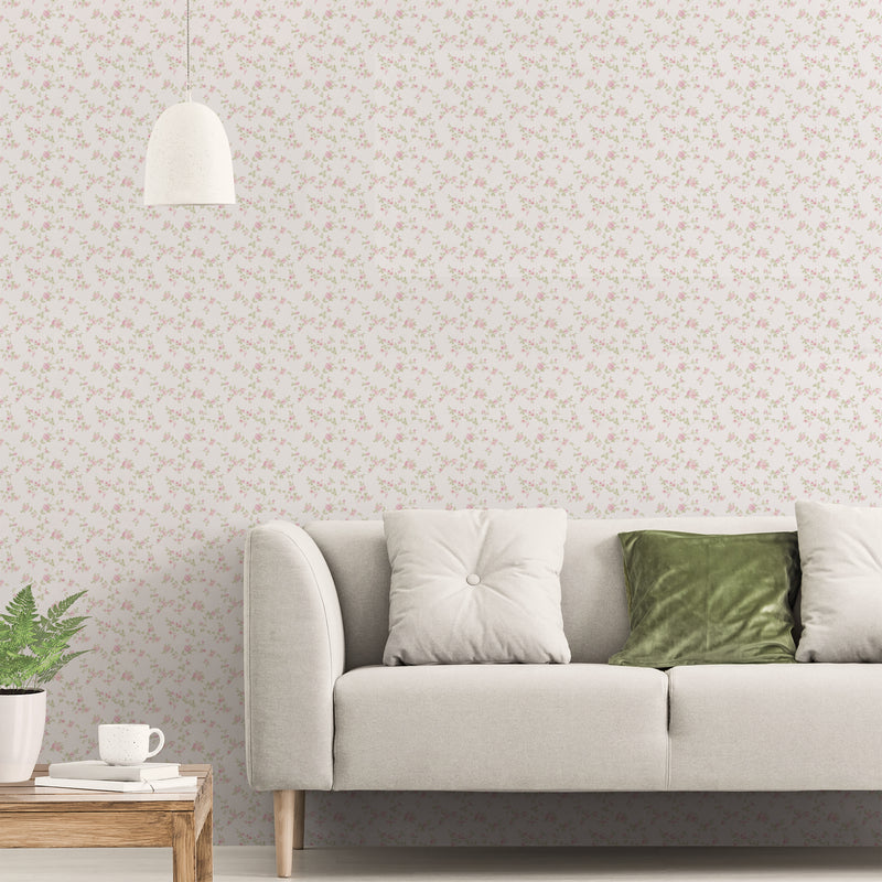 G56649 Delicate Floral Small Prints Wallpaper By Galerie
