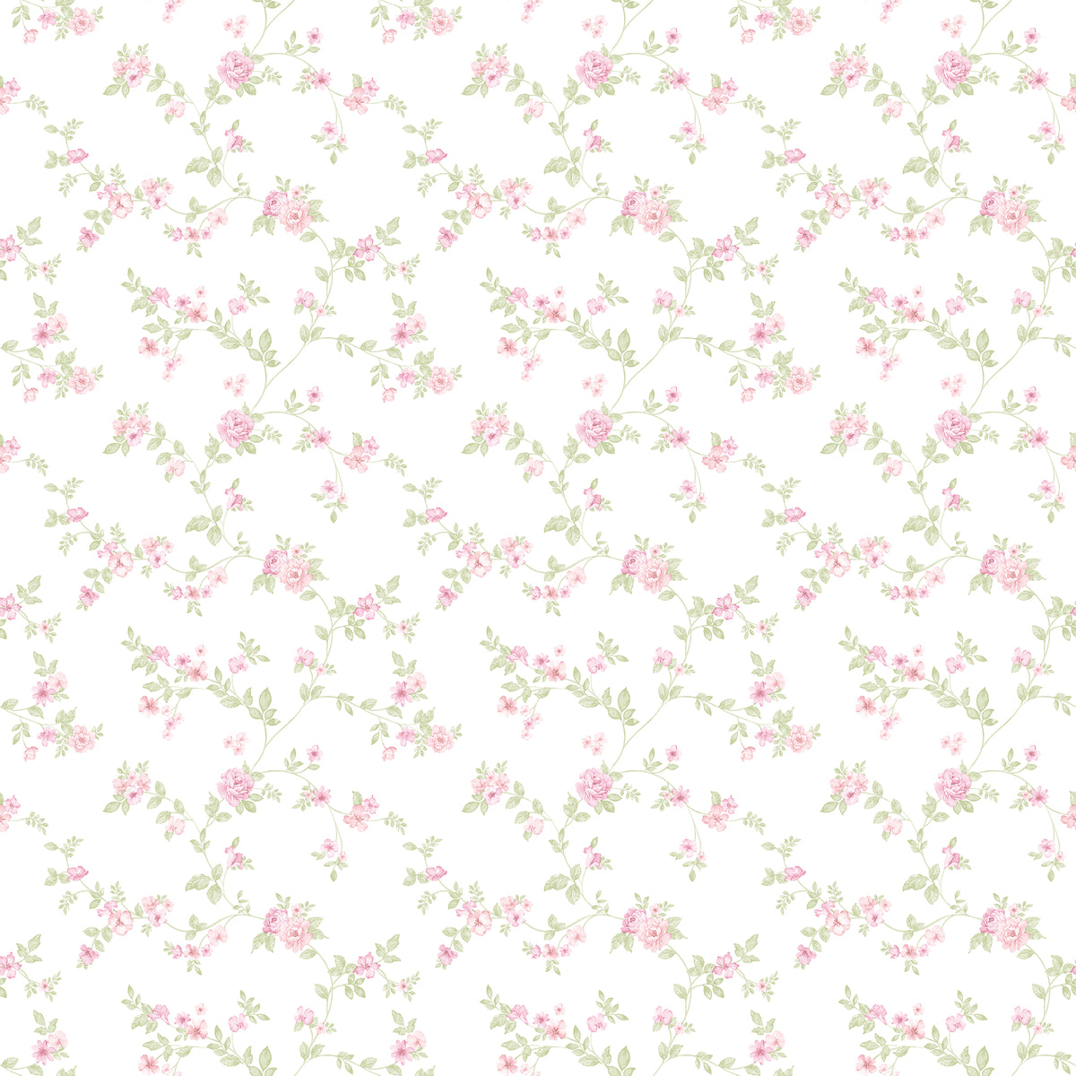 Delicate Floral Small Prints Wallpaper By Galerie