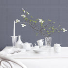 G56664 Medallion Small Prints Navy Wallpaper By Galerie