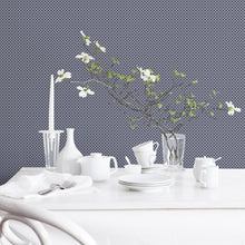 G56664 Medallion Small Prints Navy Wallpaper By Galerie