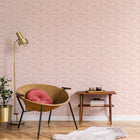 G56666 Mini Mod Floral Small Prints Cranberry and Tan Wallpaper By Galerie