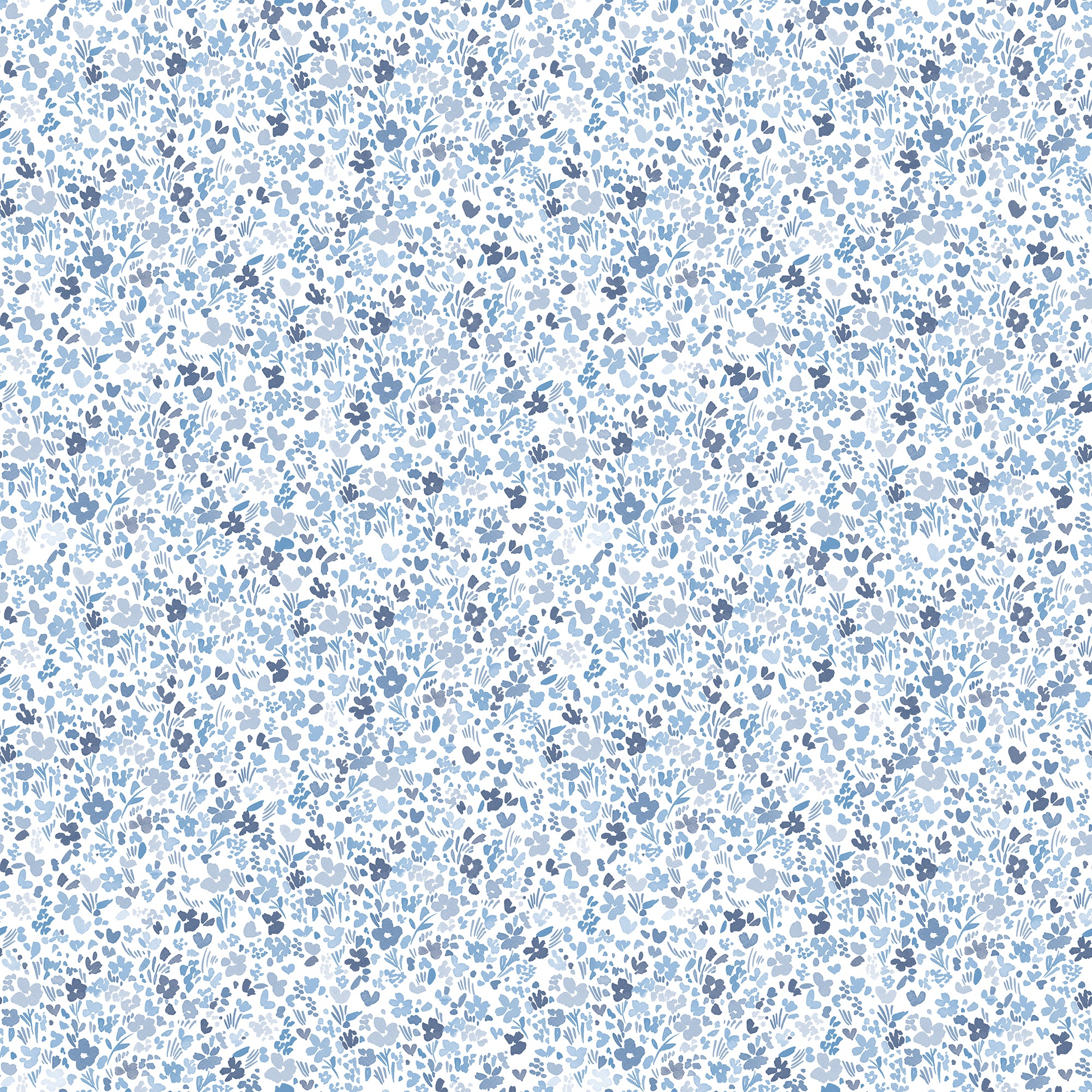 G56668 Mini Mod Floral Small Prints Navy and Blue Wallpaper By Galerie