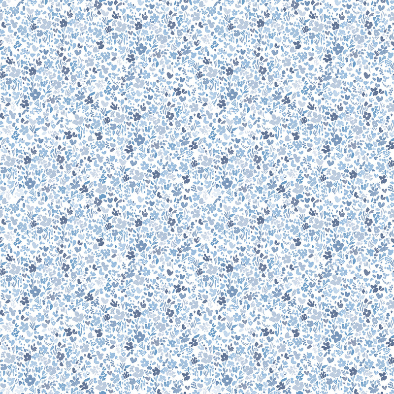 G56668 Mini Mod Floral Small Prints Navy and Blue Wallpaper By Galerie