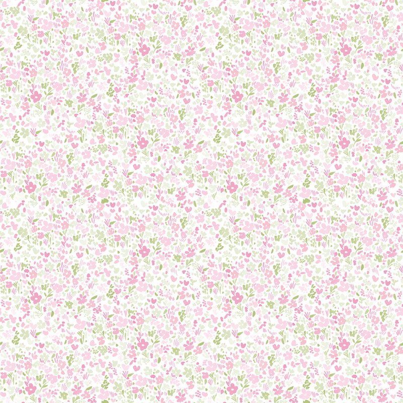 G56669 Mini Mod Floral Small Prints Pink and Green Wallpaper By Galerie