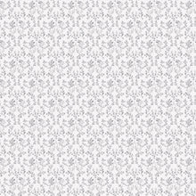 G56678 Ogee Floral Small Prints Black and Grey Wallpaper By Galerie