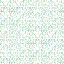 G56680 Ogee Floral Small Prints Emerald Green and Turquoise Wallpaper By Galerie