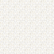 G56681 Ogee Floral Small Prints Grey and Yellow Wallpaper By Galerie