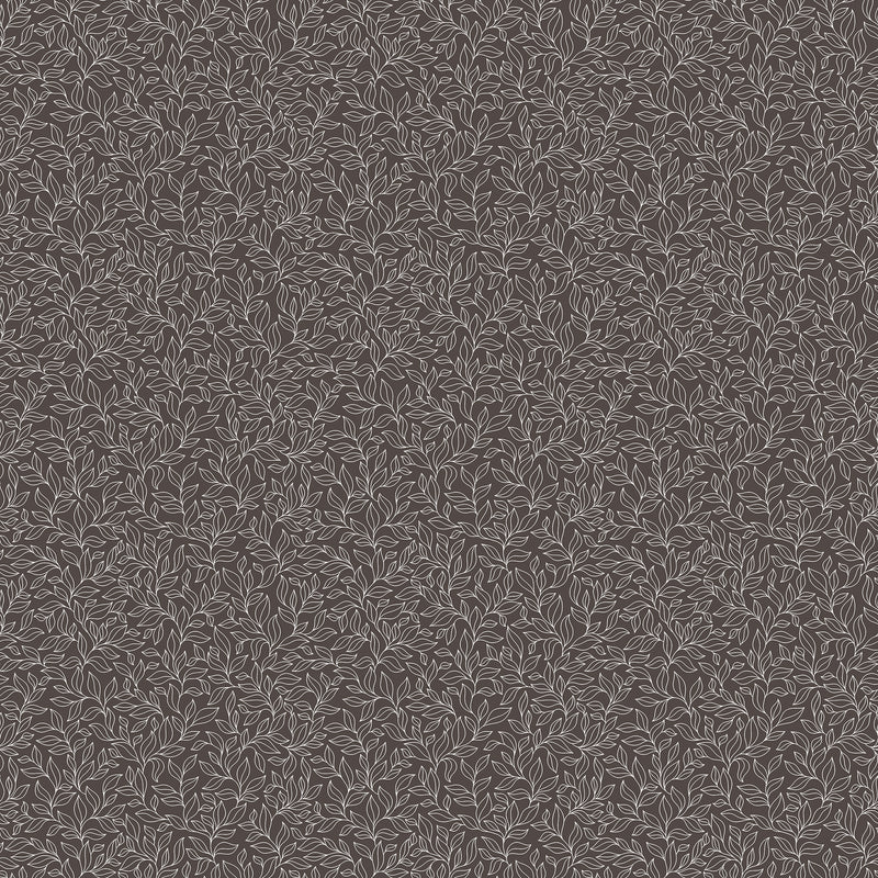 G56696 Stencil Leaf Small Prints Black Wallpaper By Galerie