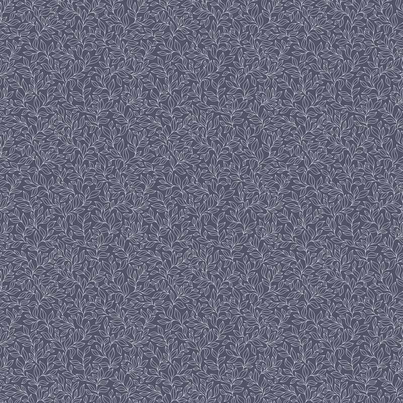 G56697 Stencil Leaf Small Prints Navy Wallpaper By Galerie