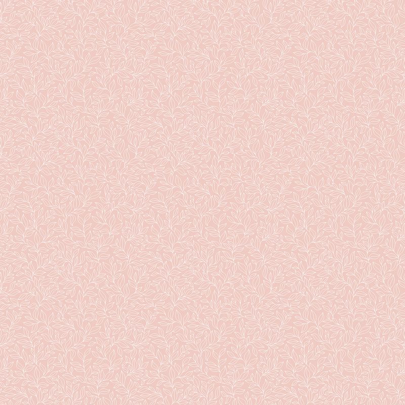 G56698 Stencil Leaf Small Prints Pink Wallpaper By Galerie