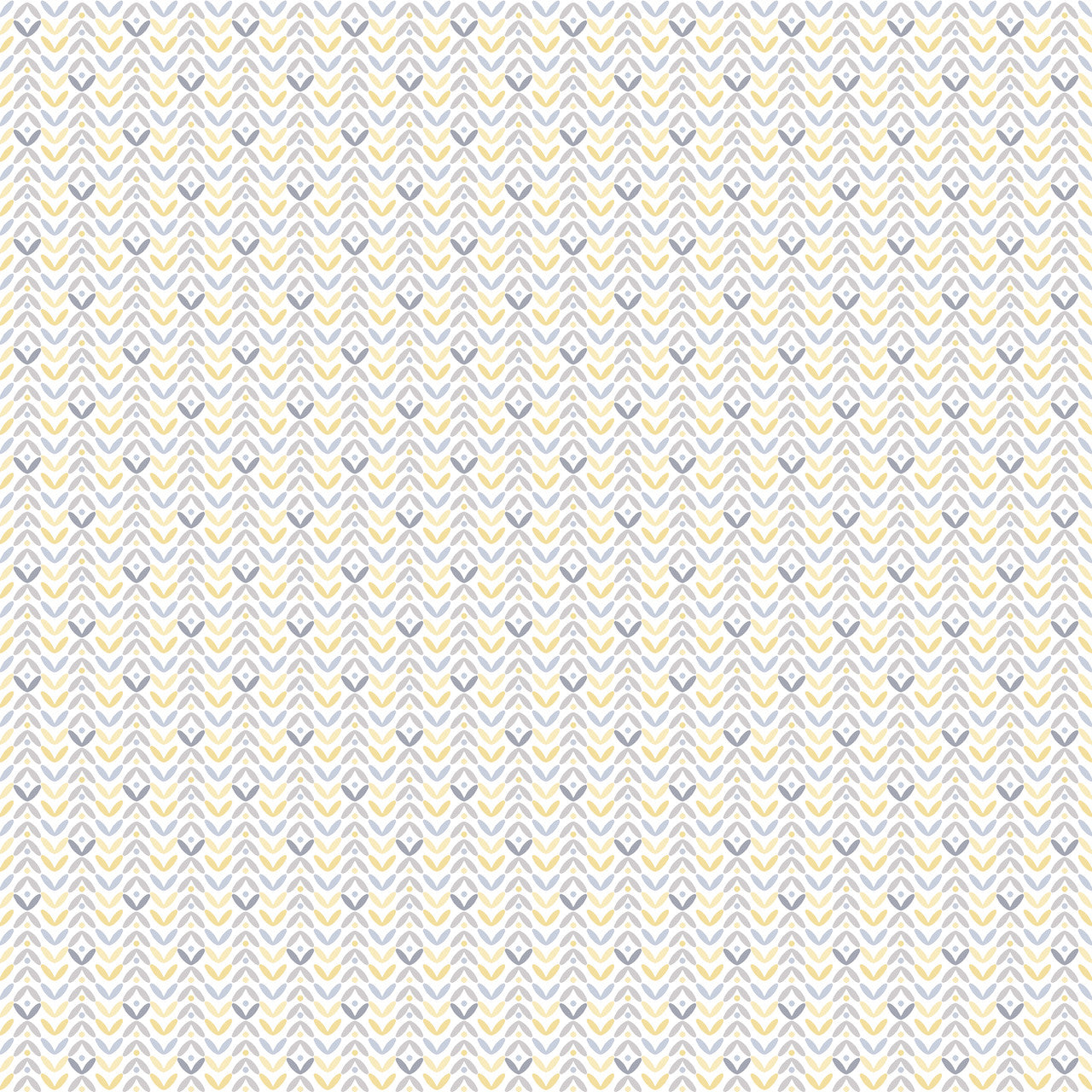 G56707 Tulip Flip Small Prints Yellow and Grey Wallpaper By Galerie