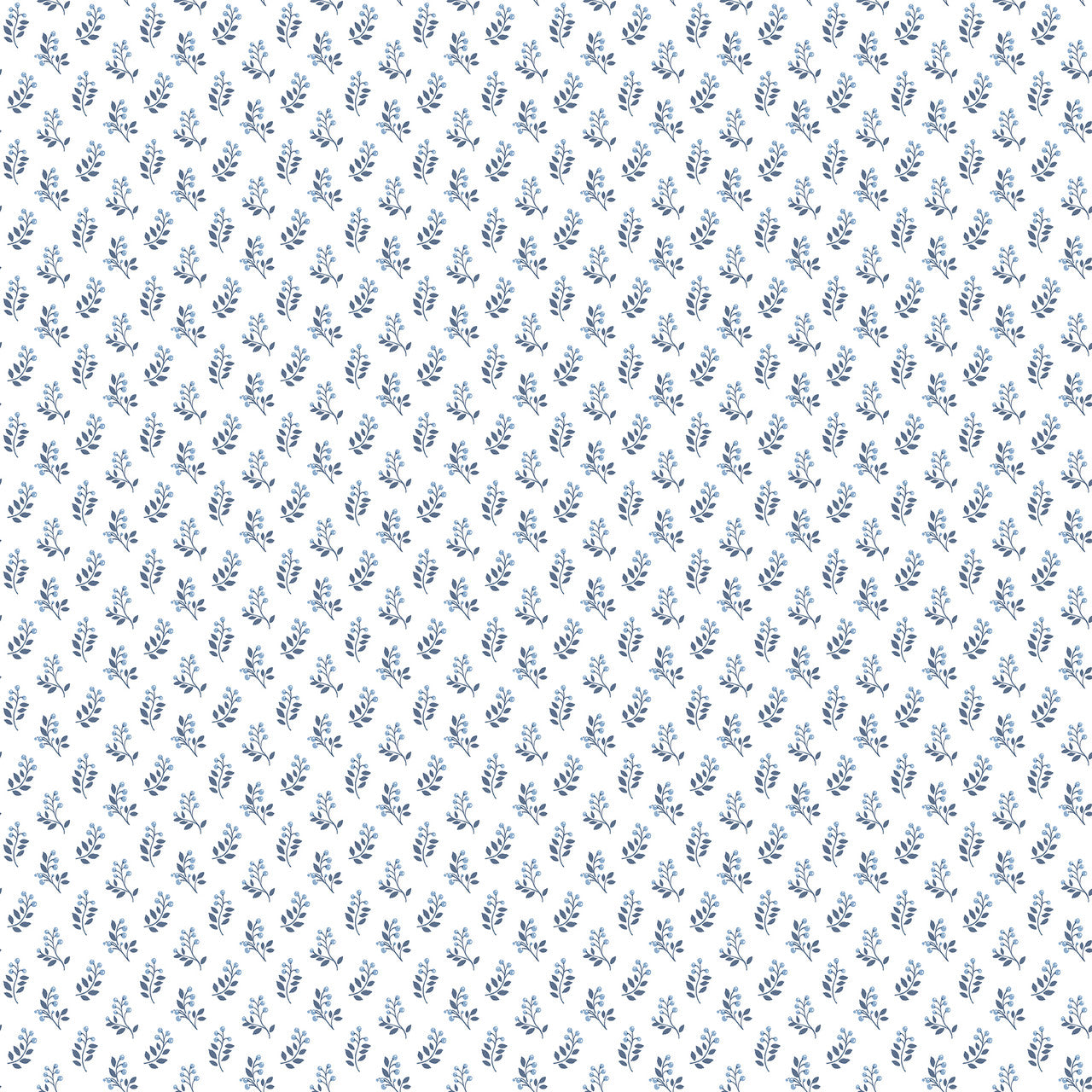 G56708 Vintage Bud Small Prints Blue and Navy Wallpaper By Galerie