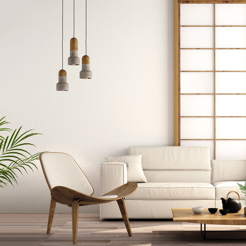 G56711 Vintage Bud Small Prints Yellow and Grey Wallpaper By Galerie