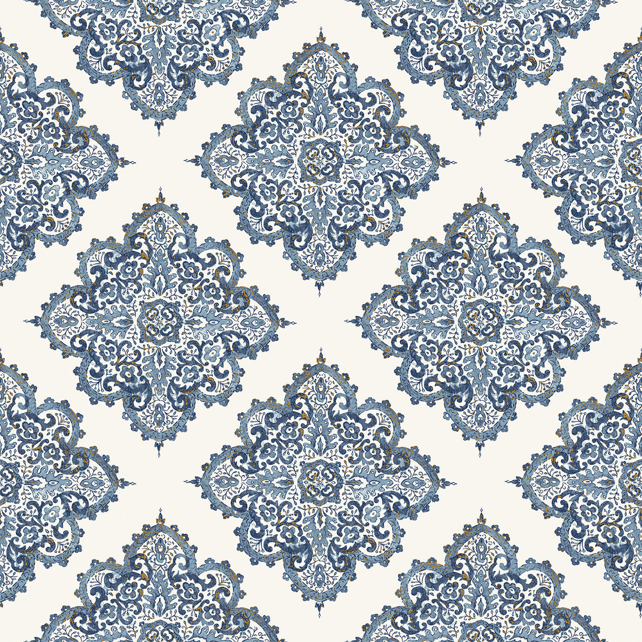 G67368 Metallic Hymong Motif Nordic Elements Wallpaper by Galerie