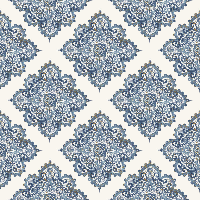 G67368 Metallic Hymong Motif Nordic Elements Wallpaper by Galerie