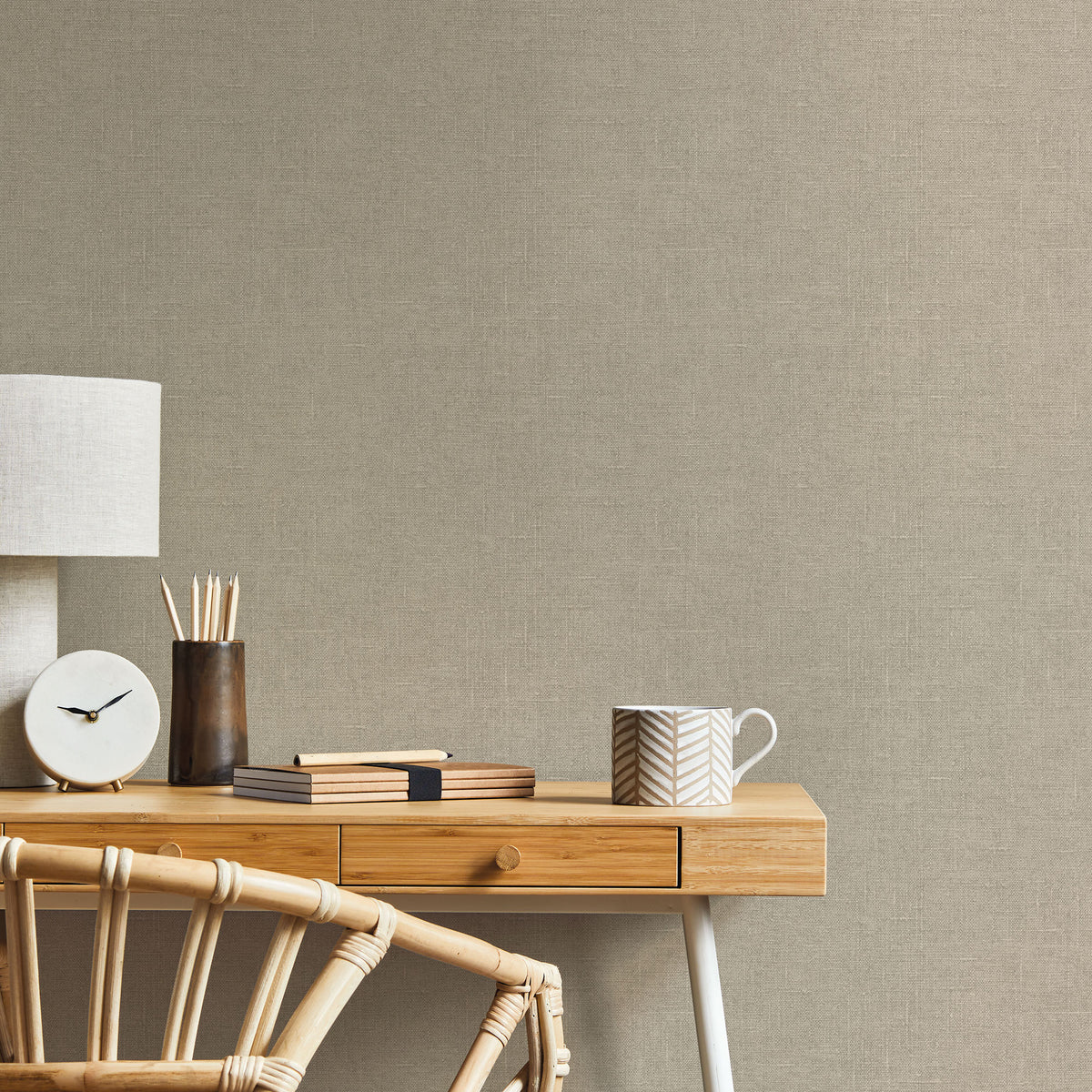 Hessian Natural FX 2 Wallpaper By Galerie