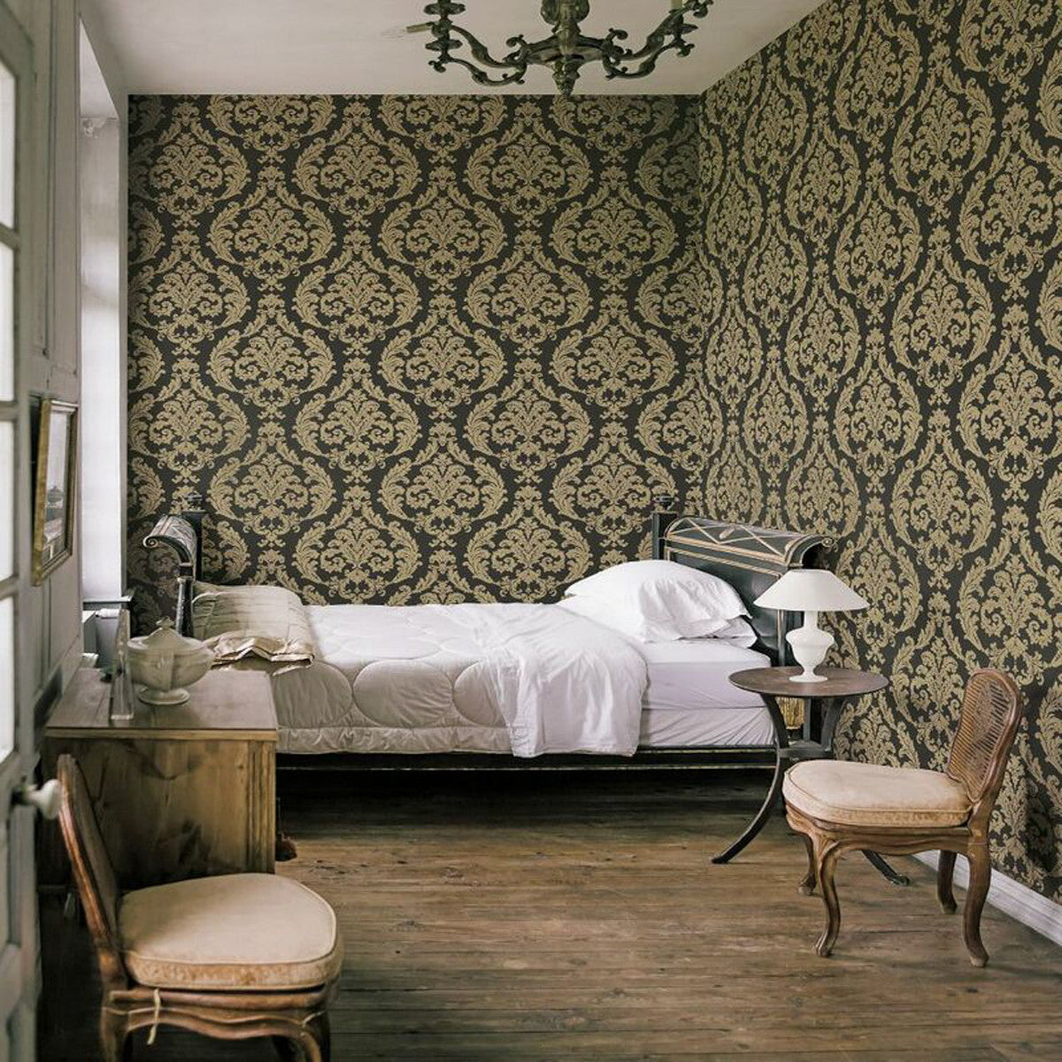 Silk Damask Palazzo 2 Wallpaper By Galerie
