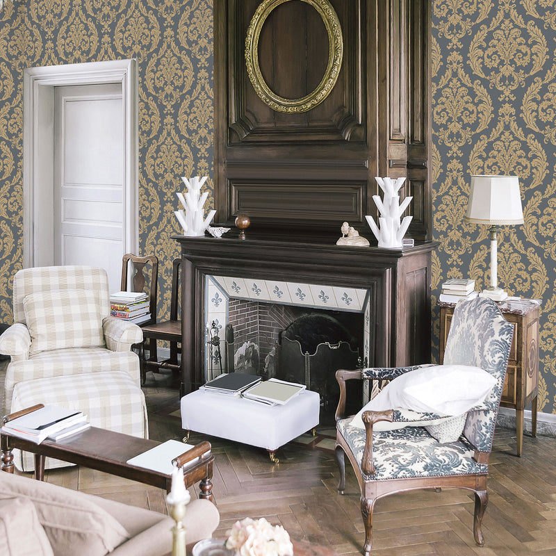 G67610 Silk Damask Palazzo 2 Wallpaper By Galerie