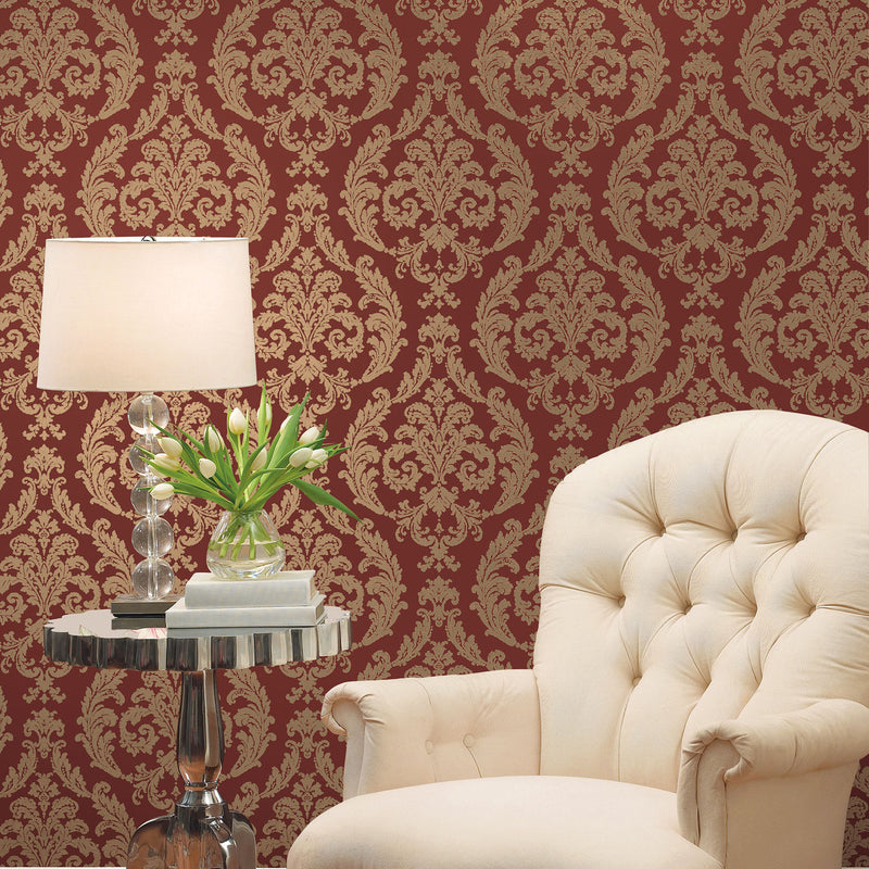 G67612 Silk Damask Palazzo 2 Wallpaper By Galerie