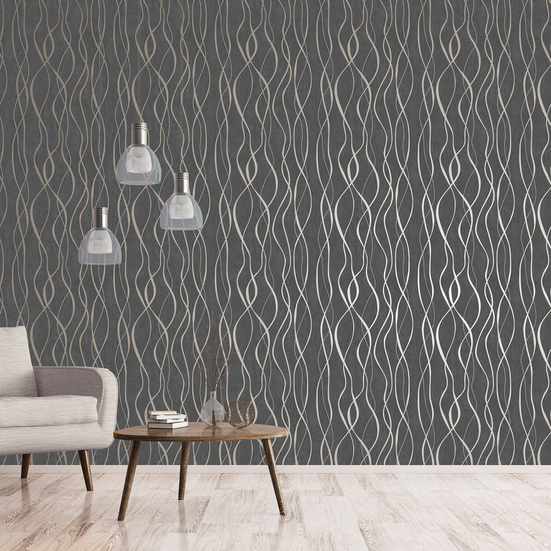 G67737 Glitter Ribbons Special FX 2 Wallpaper By Galerie