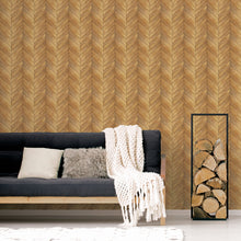 G67998 Herringbone Natural FX 2 Wallpaper By Galerie