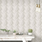 G68000 Herringbone Natural FX 2 Wallpaper By Galerie