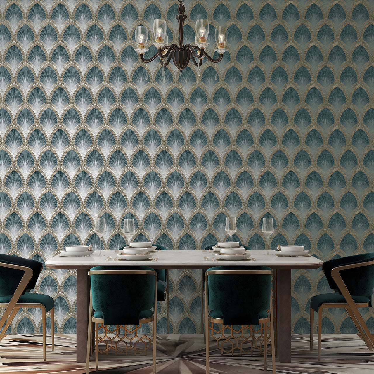 G68085 Nouveau Scallop Special FX 2 Wallpaper By Galerie