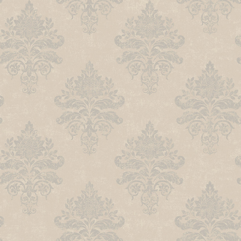G68668 Medallion Damask Palazzo 2 Wallpaper By Galerie