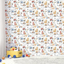 G78361 Construction Tiny Tots 2 Wallpaper by Galerie