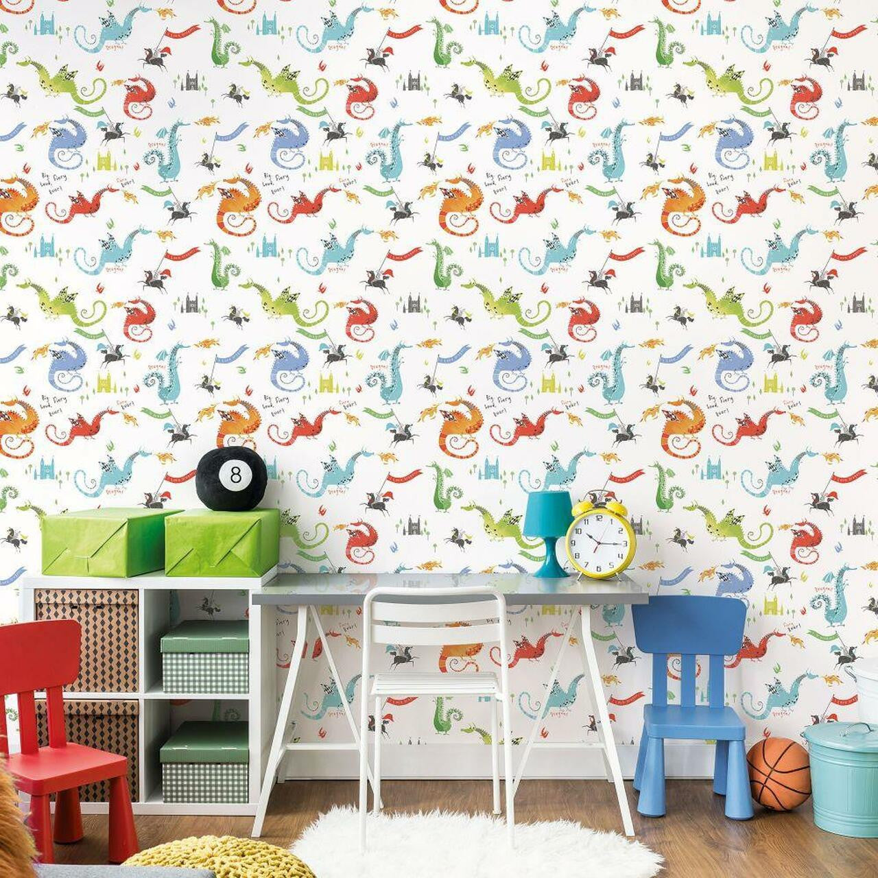 G78368 Dragons Tiny Tots 2 Wallpaper by Galerie