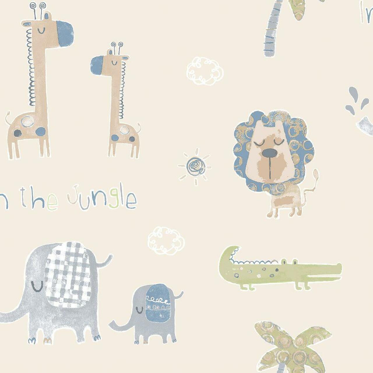G78378 Jungle Friends Tiny Tots 2 Wallpaper by Galerie