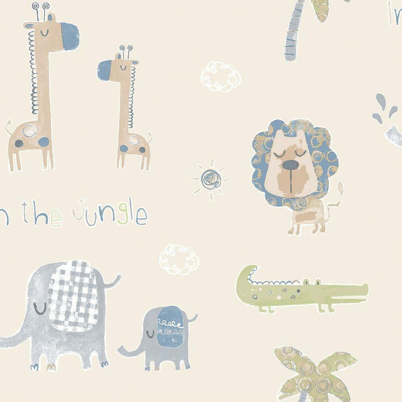 G78378 Jungle Friends Tiny Tots 2 Wallpaper by Galerie