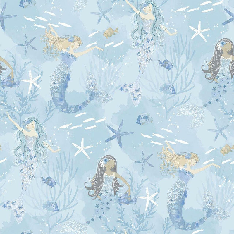 G78388 Mermaids Tiny Tots 2 Wallpaper by Galerie