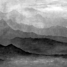 Grey Misty Mountains Mural Atmosphere Wallpaper by Galerie