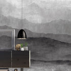 G78421 Grey Misty Mountains Mural Atmosphere Wallpaper by Galerie