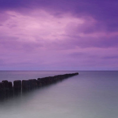 Purple Pier Mural Atmosphere Wallpaper by Galerie