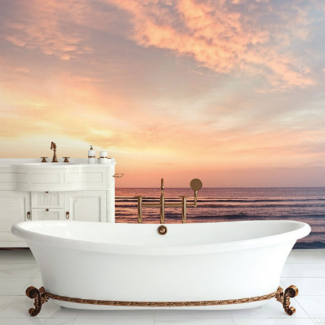 G78427 Sunset Beach Mural Atmosphere Wallpaper by Galerie