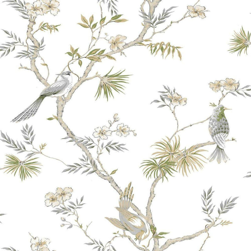 G78492 Classic Bird Trail Secret Garden Wallpaper by Galerie