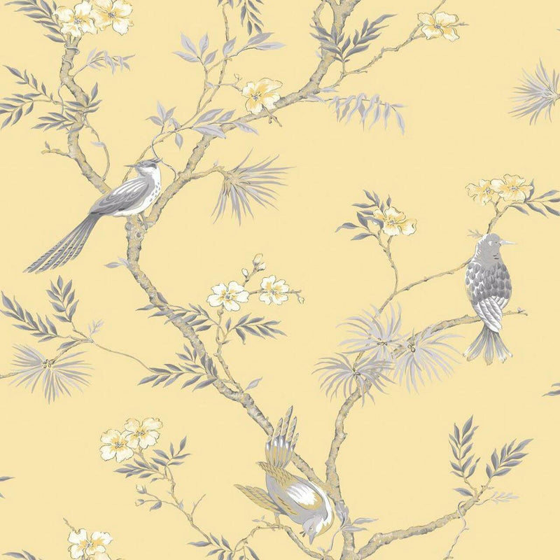 G78494 Classic Bird Trail Secret Garden Wallpaper by Galerie