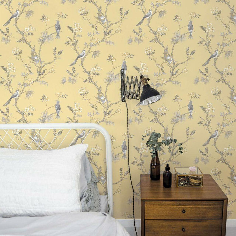 G78494 Classic Bird Trail Secret Garden Wallpaper by Galerie