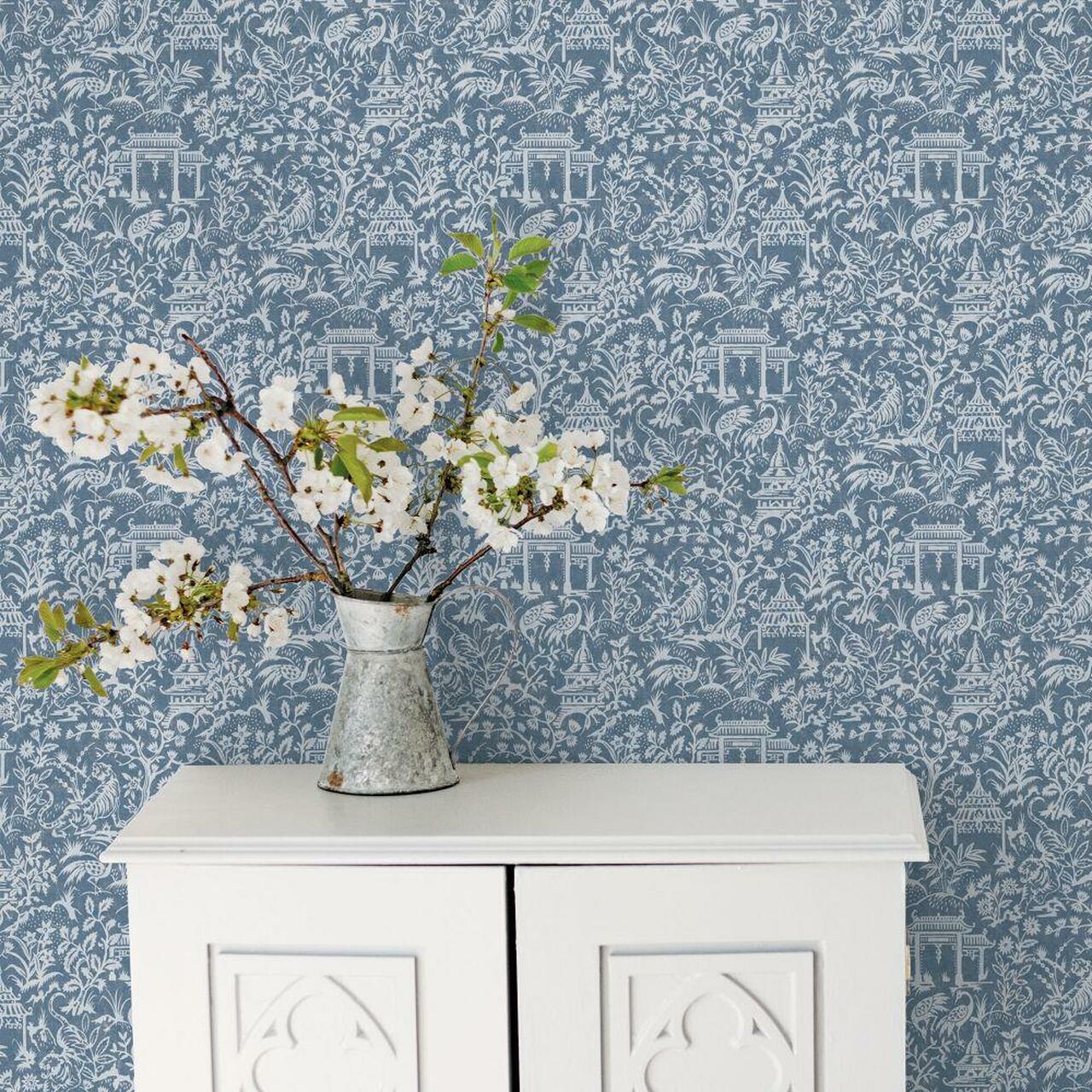 G78508 Garden Toile Secret Garden Wallpaper by Galerie