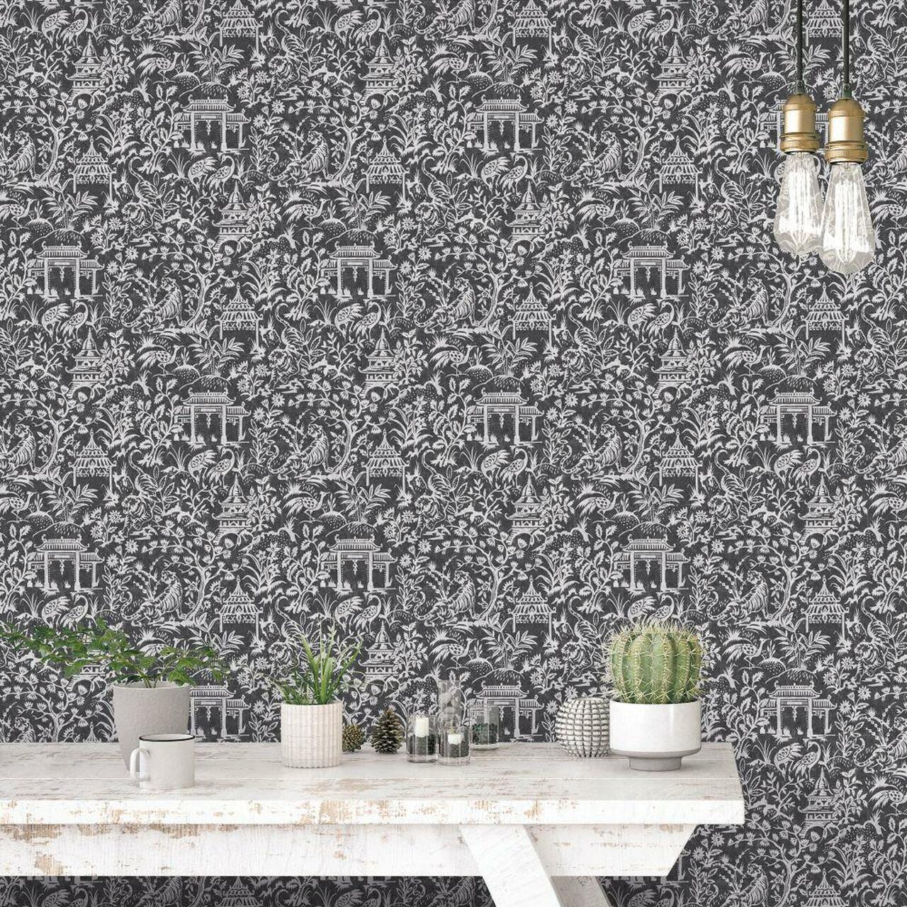 G78510 Garden Toile Secret Garden Wallpaper by Galerie
