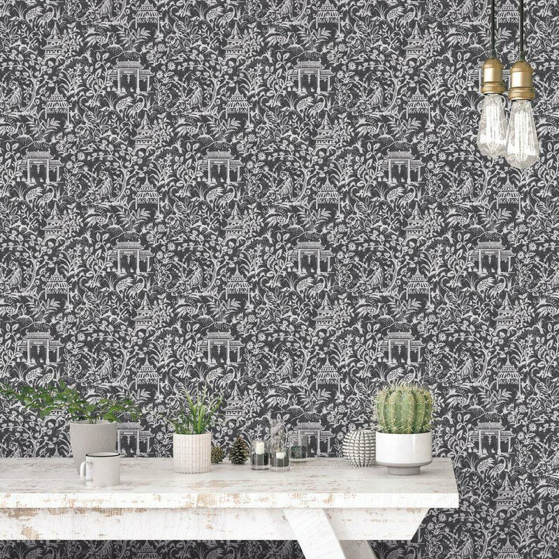 G78510 Garden Toile Secret Garden Wallpaper by Galerie