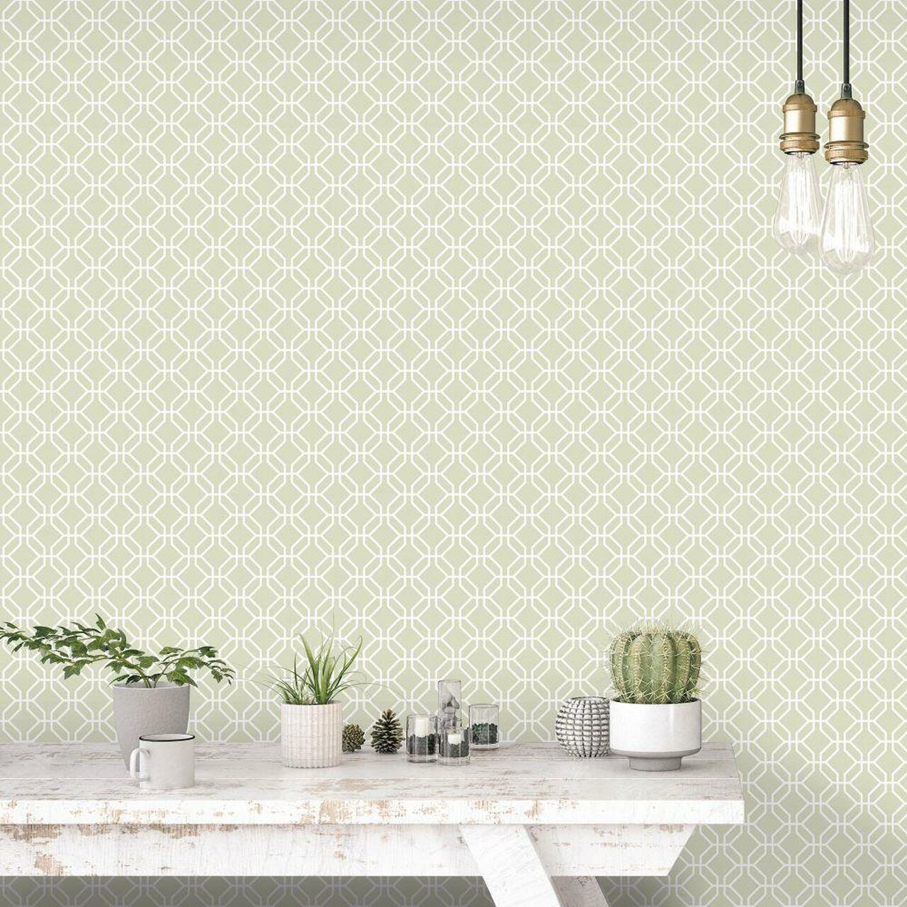 G78523 Trellis Negative Secret Garden Wallpaper by Galerie