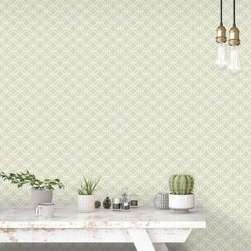 G78523 Trellis Negative Secret Garden Wallpaper by Galerie